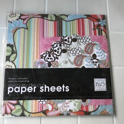 ME & MY BIG IDEAS USA - 30 FEUILLES "PAPER SHEETS SPECIALTY DIE-CUT" 30 x 30cm 