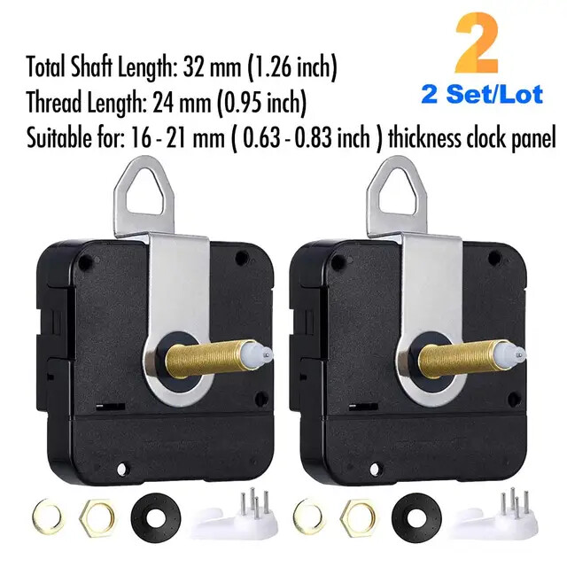 DIY Quartz Silent Wall Clock Mechanism Central Movement Kit for Machinery Watch
