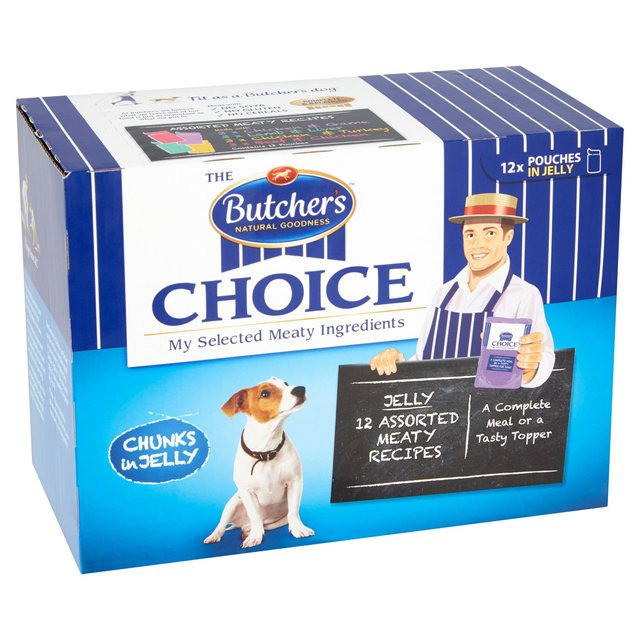 unopened/new Butchers Choice Festive Pouches (In gravy) dog foodfrom a