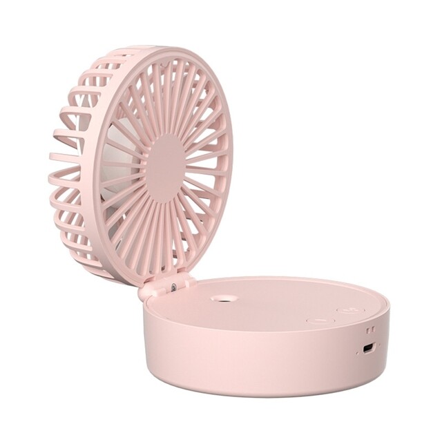 Small Water Spray Mist Fan USB Rechargeable Portable Fan Cooling Air Humidifier