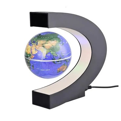 Floating Magnetic Levitation Globe LED World Map Novelty Ball Light