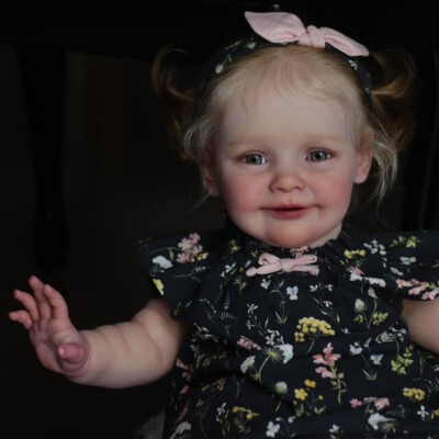 24'' Reborn Baby Dolls Halloween Gift Real Looking Smiling Reborn Girl Dolls