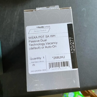 BRAND NEW ACUITY CONTROLS  WSXA PDT SA WH  WHITE OCCUPANCY SENSOR