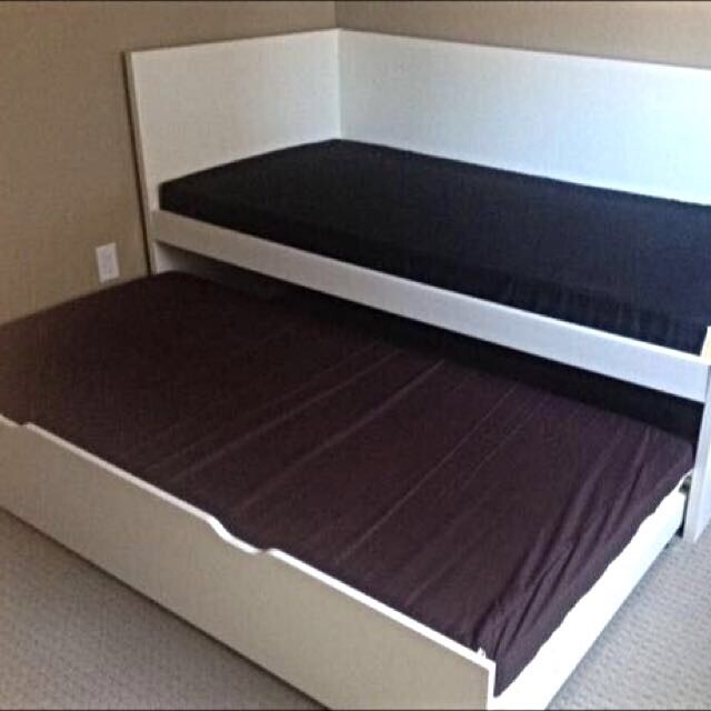 Ikea flaxa bed with pull out. in Melbourne, Derbyshire Gumtree