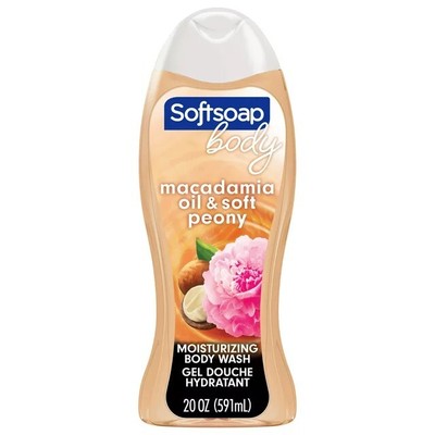 Softsoap Moisturizing Body Wash, Luminous Oils Macadamia Oil & Peony, 20 Ounce