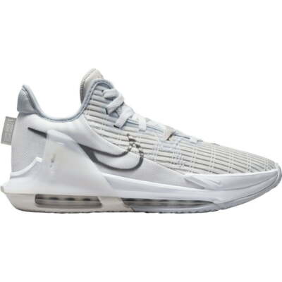 Nike LeBron James Witness VI 6 White Metallic Pewter Silver CZ4052-102 sz 14 Men