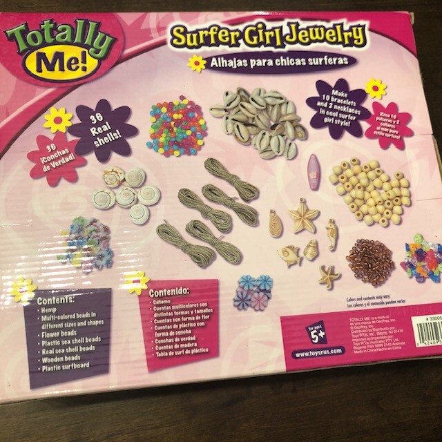 Toys R Us Totally Me Surfer Girl Jewelry Kit For Ages 5+ (T6)