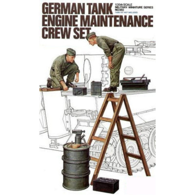 Tamiya 35180 German Tank Engine Maintenance Crew Set 1/35