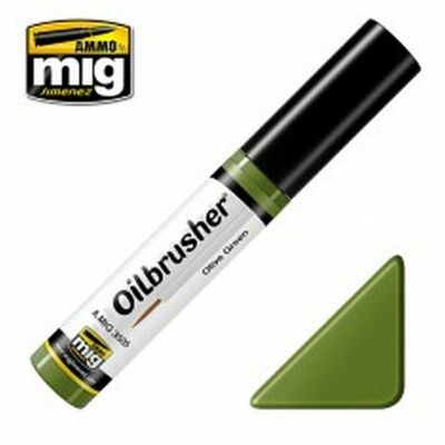 A.MIG 3505 - Ammo by MIG - Oilbrusher Olive Green - 35ml - NEU