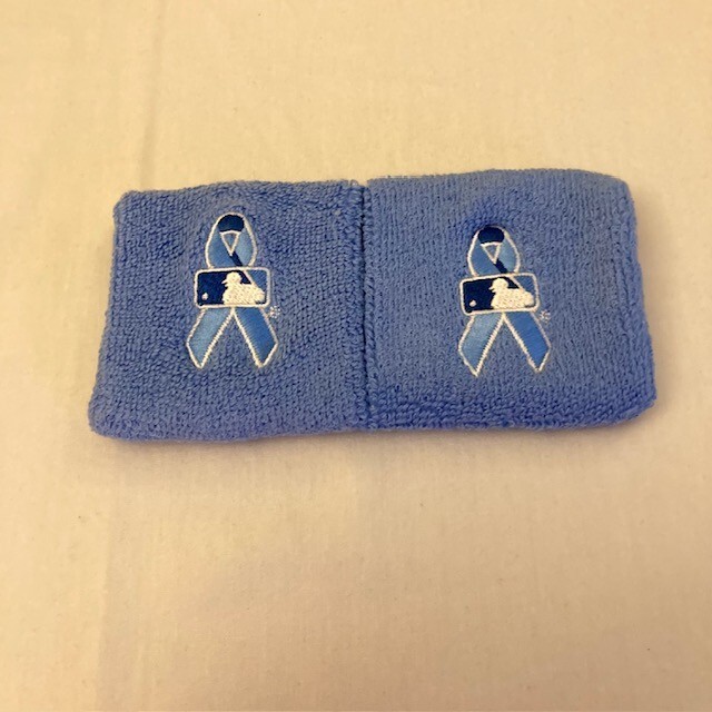 MLB リストバンド 父の日 ブルー(水色系) Game Issued MLB