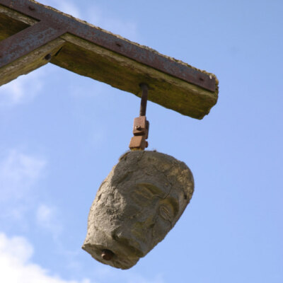 Photo 6x4 Head on Winter's Gibbet Steng Cross  c2007