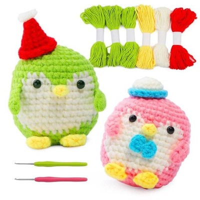 Crochet Kit for Beginners With Video Tutorial Cotton Knitting Yarn Thread Needle