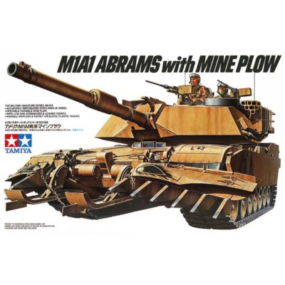 Tamiya 35158 U.S. M1A1 Abrams With Mine Plow 1/35
