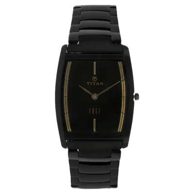 Pre-owned Titan Edge Analog Black Dial Men's Watch-nn1044nm01/np1044nm01