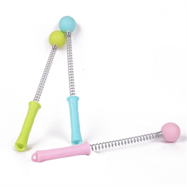 Bastone Con Pallina Da Golf Molla Per Massaggio Corpo Schiena AntiStress Linq
