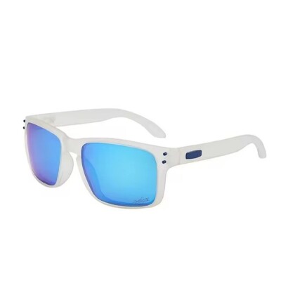 OAKLEY STYLE HOLBROOK LIKE SUNGLASSES : MATTE WHITE / PRIZM RUBY POLARIZED UV400