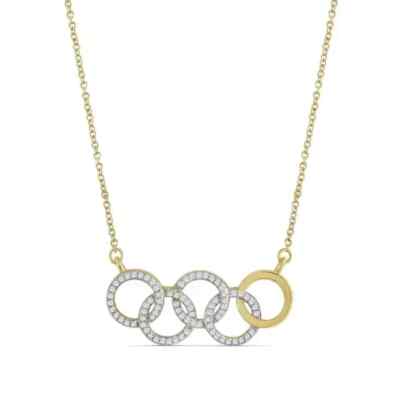 0.30 Ct Round Lab-Created Diamond 14K Yellow Gold Plated Pendant