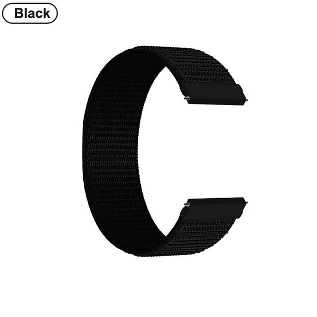 20mm 22mm Woven Nylon Sport Loop Watch Band Strap W/ Quick Release Spring Pins