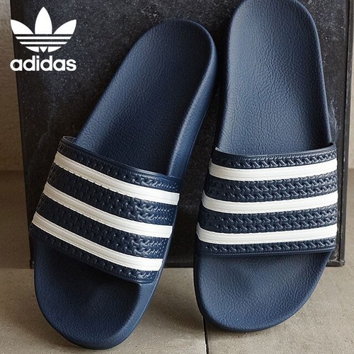 Мужские темно-синие водонепроницаемые шлепанцы Adidas Originals Adilette #022