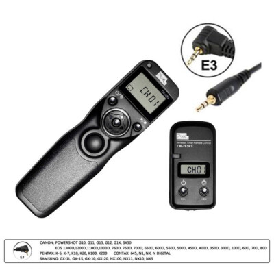 Pixel TW-283 Wireless Timer Remote Control Shutter Release For Canon Nikon Sony 