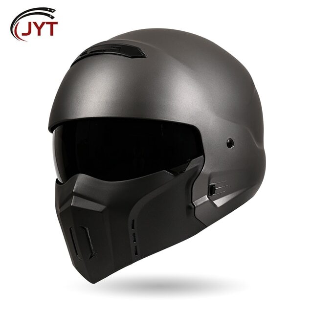 DOT Approved Motorcycle Helmets Retro Full Face Helmet Adult  Seasons ABS Shell
