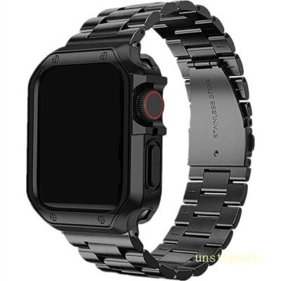 Case+ Stainless Steel Metal Strap for Apple Watch Series 9 8 7 6 SE 5 Ultra 2 49