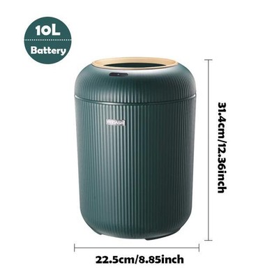 Automatic Trash Can with Lid, Small Plastic Smart Trash Can, Motion Sensor Trash