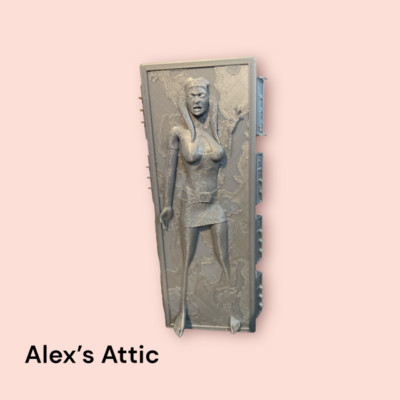 3D Printed Star Wars Ahsoka-Tano  in carbonite statue about 6 inches tall