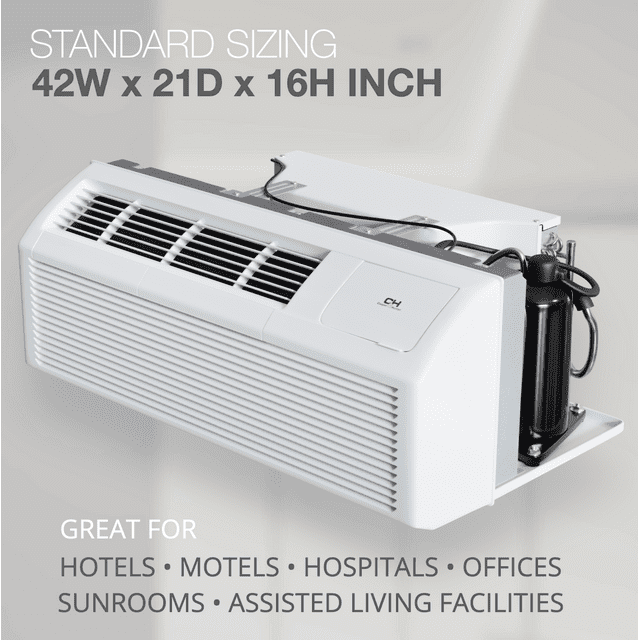 C&H 12000 BTU PTAC / PTHP Package Terminal Air Conditioner High Efficiency