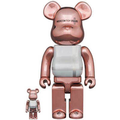 BE@RBRICK MEDICOM TOY PLUS PINK GOLD CHROME Ver. 100% & 400