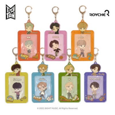 BTS TinyTan Photocard PC Holder Keychain