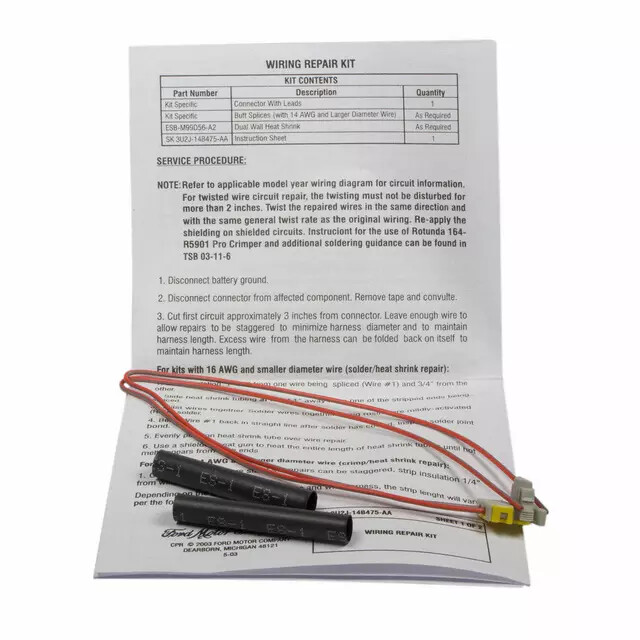 Genuine Steering Wheel Wire Assembly BU2Z-14S411-BFB