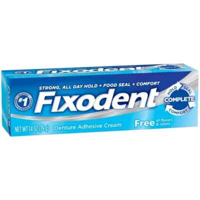 Fixodent Denture Adhesive Cream - 1.4oz - pack of 2 - 100% Authentic