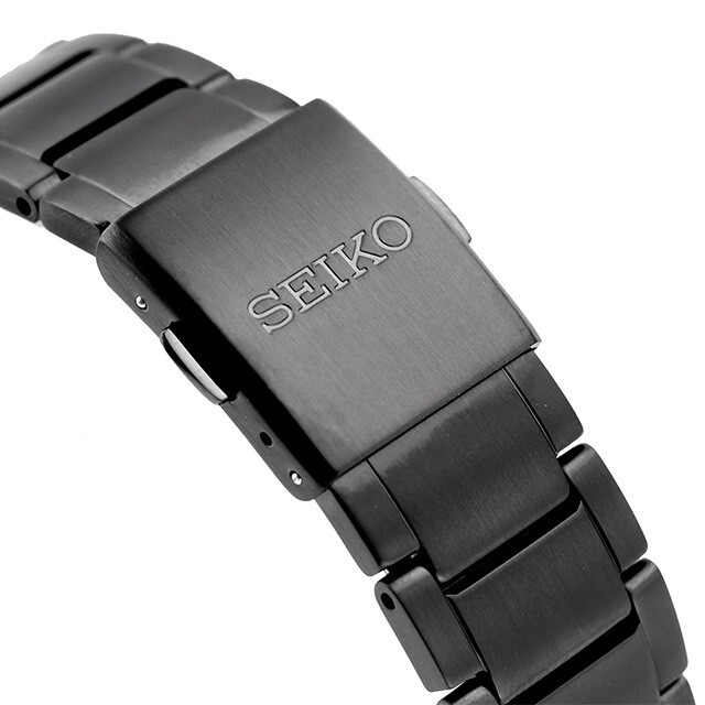 Pre-owned Seiko Selection Sbtm333 Total Black Watch Titanium Solar Atomic Radio Men Gift