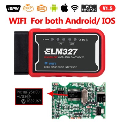 KINGBOLEN ELM327 WIFI OBD2 Scanner Code Reader IOS/Android Car Diagnostic Tool