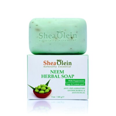 NEEM HERBAL SOAP WITH PEPPERMINT, SAGE & LEMON PEEL