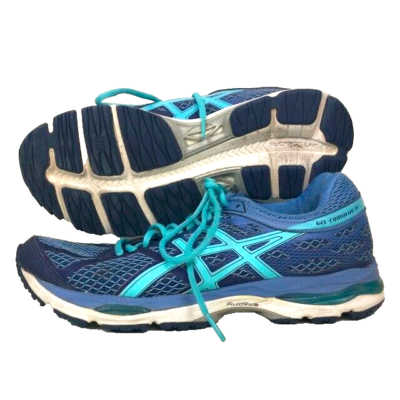 Asics Gel Cumulus 17 Women s Sz 9 Two Tone Blue Running Jogging Shoes T5D8N