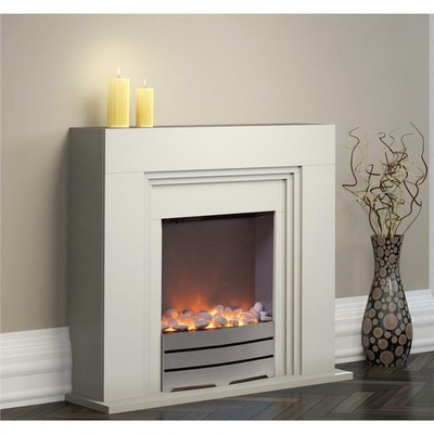 Coal Effect Wall Mounted Tall Vertical Electric Led Fire Heating
