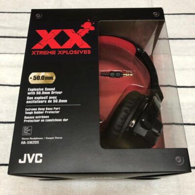 JVC HA-XM20X XX series sealed headphone Black & Red Wired | eBay