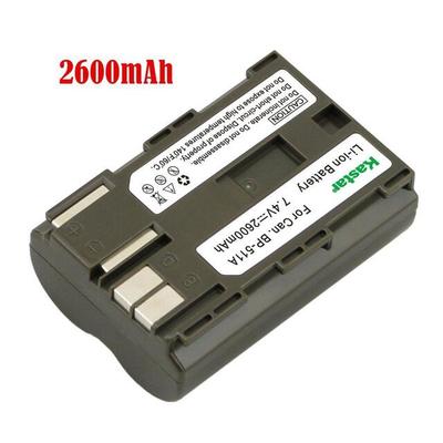 BP-511 Battery or Slim LCD Charger for Canon EOS 50D D30 D60, Kiss, Kiss Digital