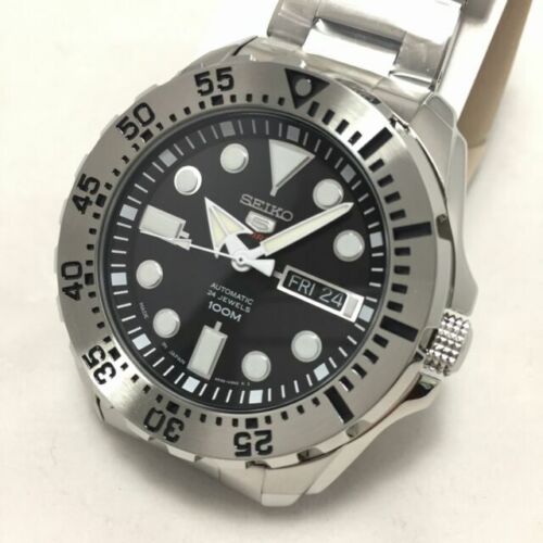 Pre-owned Seiko 5 Sports Automatic 24 Jewels Srp599j1 Men Watch + Worldwide Warranty Us4 | ModeSens