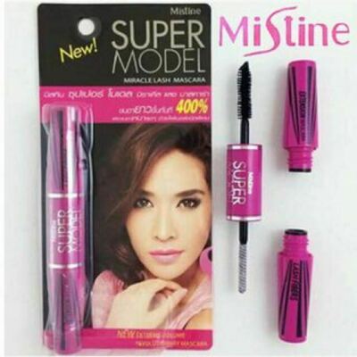 MISTINE SUPER MODEL 4D LASH FIBER EXTENSION MASCARA EXTREME VOLUME THAILAND