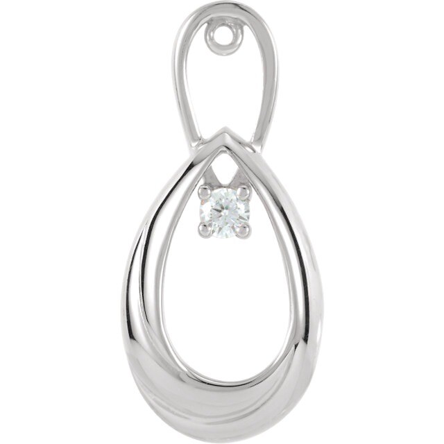 Dangle Pear Shape Gh In 10k 14k 18k Gold Gia Graded