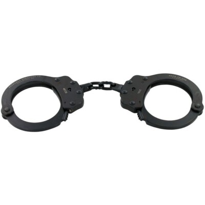 Peerless Model 701C Chain Link Handcuff - Black Finish - PR-4711