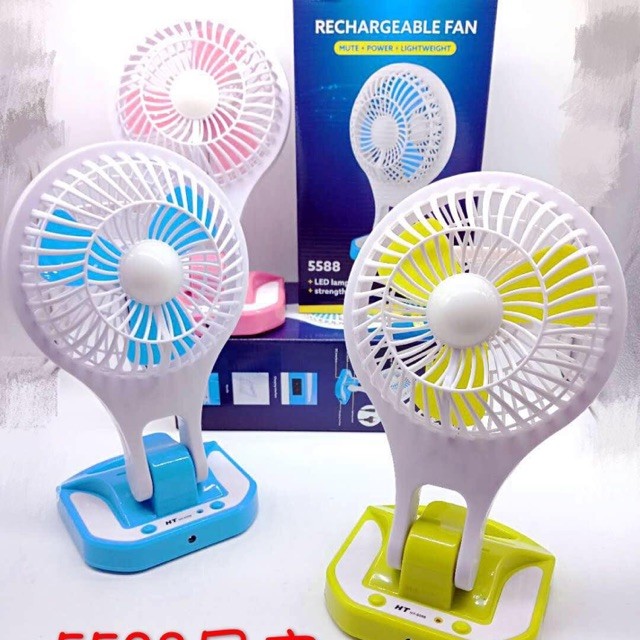 Ventilatore Portatile 5588 Ricaricabile Da Viaggio Ufficio Auto Casa linq