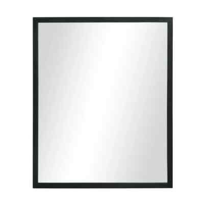 23X29 Black Finish Rectangular Wall Mirror