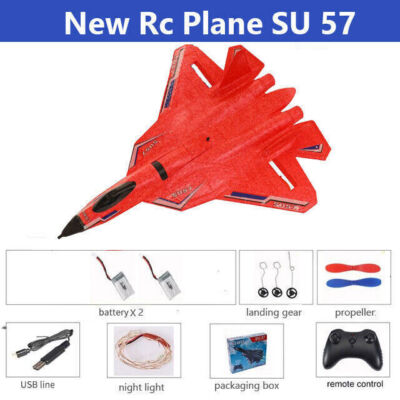SU57 2.4G 3-Axis Remote Control RC Plane Gyro Glider Fixed Wing Fighter Airplane