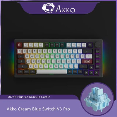 Akko 5075B Plus Dracula Castle 75% Mechanical Gaming Keyboard 3/5 Pin Hot Swap
