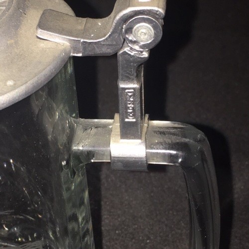 VTG LOT OLD SPICE ETCHED GLASS STEINS Salem Ship Grand Turk COMPASS STYLE