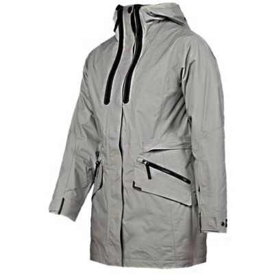 Pre-owned Jack Wolfskin Texapore The Shoreditch Jacket Grey Womens Coat 1108721 6038 In Gray